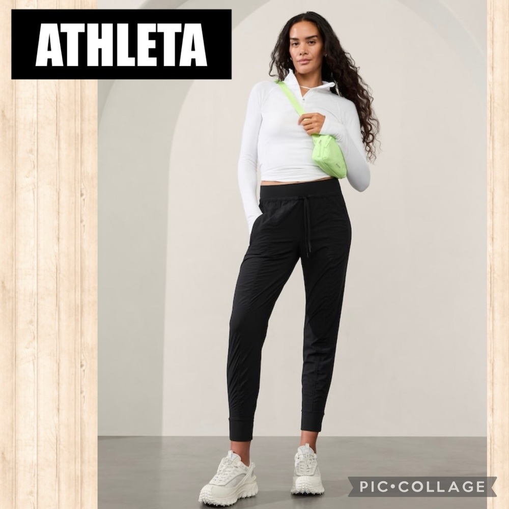 NWT ATHLETA Attitude II Mid Rise Jogger Pants Size 4